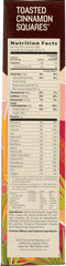 MOMS BEST: Toasted Cinnamon Squares Cereal, 17.5 oz