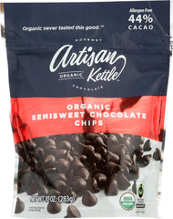 ARTISAN KETTLE: Morsels Organic Semisweet Chocolate, 10 oz