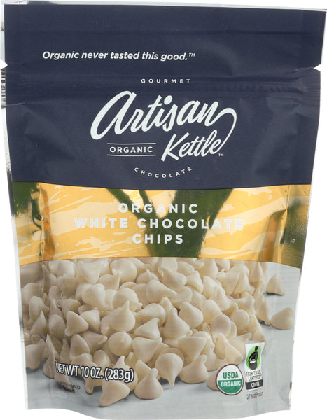 ARTISAN KETTLE: Morsels Organic White Chocolate, 10 oz