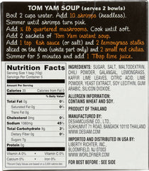 DESIAM: Tom Yam Thai Chili Soup, 1.7 oz