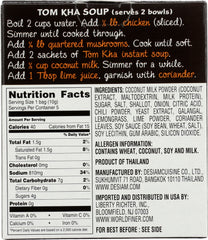 DESIAM: Tom Kha Thai Coconut Soup Instant, 1.7 oz