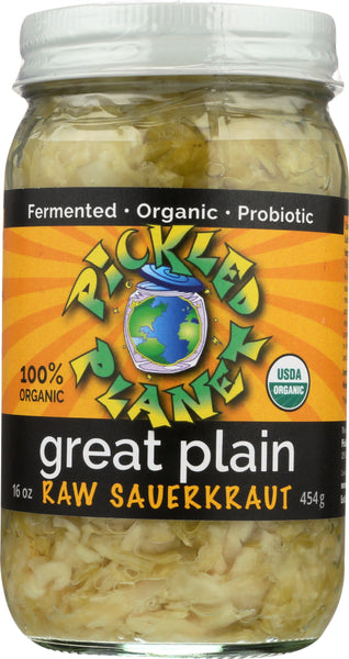 PICKLED PLANET: Great Plain Raw Sauerkraut, 16 oz