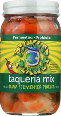 PICKLED PLANET: Taqueria Mix Raw Fermented Pickles, 16 oz