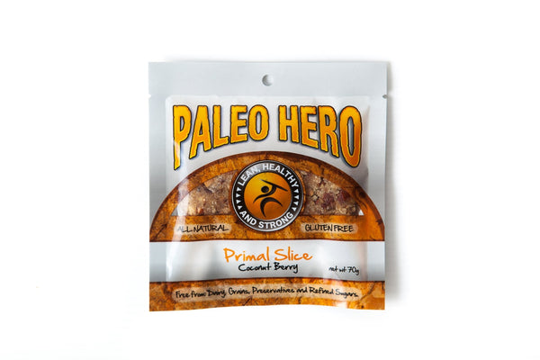 PALEO HERO: Paleo Hero Primal Slice Coconut Berry, 70 gr
