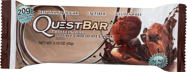 QUEST NUTRITION: Protein Bar Double Chocolate Chunk Flavor, 2.12 oz