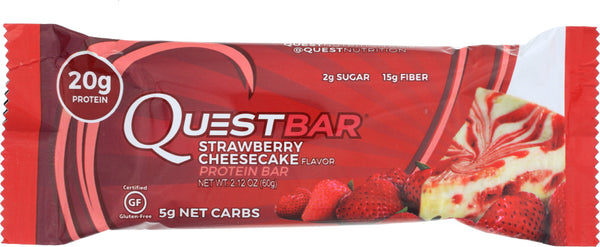 QUEST NUTRITION: Protein Bar Strawberry Cheesecake, 2.12 oz