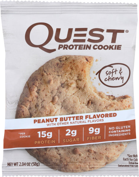 QUEST: Bar Cookie Protein Peanut Butter, 2.04 oz