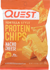 QUEST: Tortilla Style Protein Chips Nacho Cheese, 1.1 oz