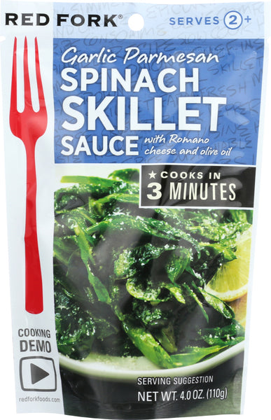 RED FORK: Garlic Parmesan Spinach Skillet Sauce, 4 oz