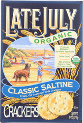 LATE JULY: Organic Classic Saltine Crackers, 6 oz