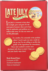 LATE JULY: Organic Bite Size Sandwich Crackers Peanut Butter, 5 oz