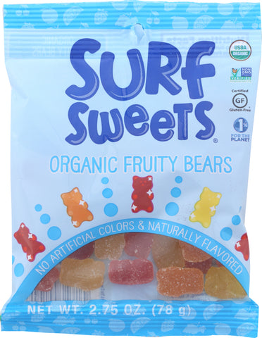 Surf Sweets Organic Fruity Bears, 2.75 Oz