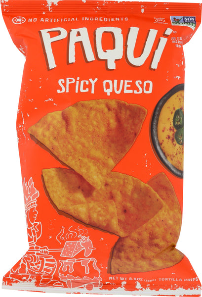 PAQUI: Spicy Queso Tortilla Chips, 5.5 Oz