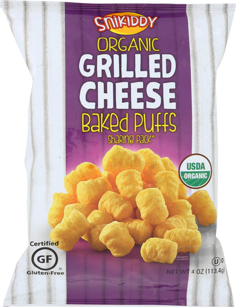 SNIKIDDY SNACKS: Puff Cheese Grilled Baked Organic, 4 oz