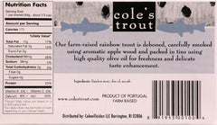 COLE'S: Trout Smoked Rainbow Trout, 3.2 oz