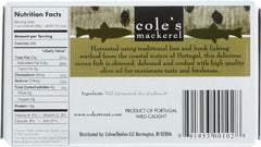 COLE'S: Wild Mackerel in Olive Oil, 4.4 oz