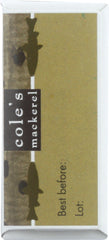 COLE'S: Wild Mackerel in Olive Oil, 4.4 oz