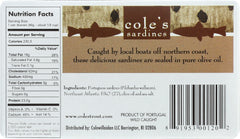 COLES: Sardines Olive Oil, 4.4 oz