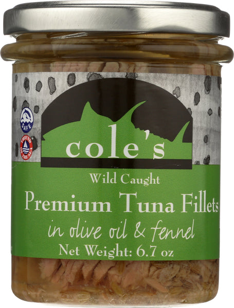 COLES: Tuna Olive Oil With Fennel, 6.7 oz