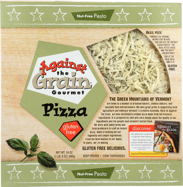 AGAINST THE GRAIN: Gluten Free Pesto Pizza, 24 oz