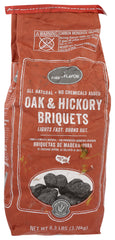 FIRE & FLAVOR: Briquets Oak & Hickory Charcoal, 8.3 lb