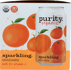 PURITY ORGANIC: Sparkling Water Mandarin 4 Pack, 48 fo