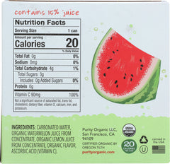 PURITY ORGANIC: Sparkling Water Watermelon 4 Pack, 48 fo