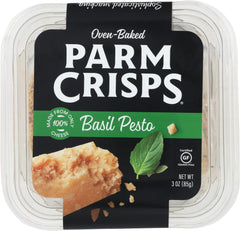 PARM CRISPS: Basil Pesto Cheese Cracker, 3 oz