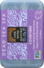 ONE WITH NATURE: Triple Milled Soap Lavender Soap Bar, 7 oz