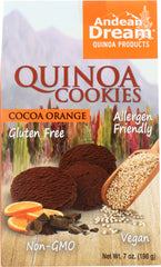 ANDEAN DREAM: Quinoa Cookies Cocoa Orange, 7 oz