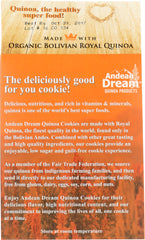 ANDEAN DREAM: Quinoa Cookies Cocoa Orange, 7 oz