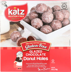 KATZ: Glazed Chocolate Donut Holes, 6 oz