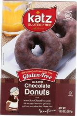 KATZ: Glazed Chocolate Donut, 10.50 oz