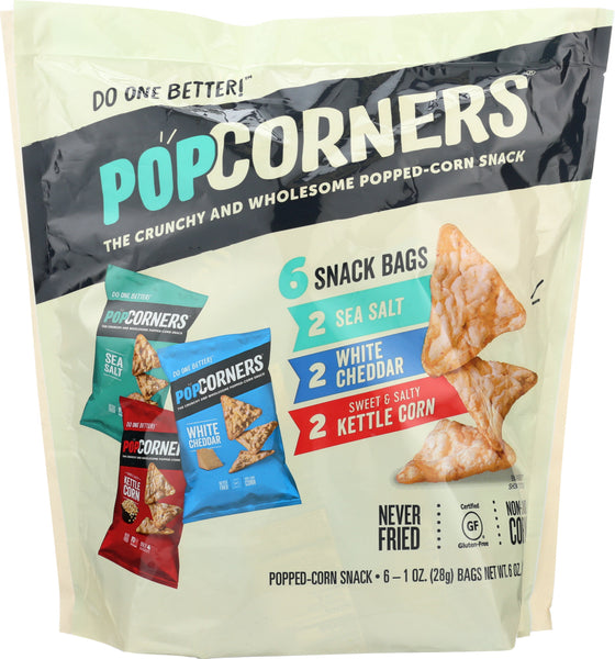 POPCORNERS: Pack Variety 6 Count, 6 oz