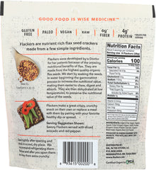 DOCTOR IN THE KITCHEN: Flackers Flax Seed Crackers Savory Garlic-Onion-Basil and Red Chile Pepper, 5 oz