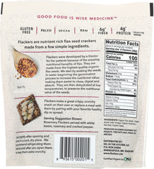 DOCTOR IN THE KITCHEN: Flackers Flax Seed Crackers Rosemary, 5 oz