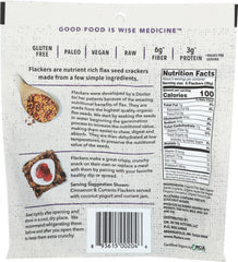 DOCTOR IN THE KITCHEN: Flackers Flax Seed Crackers Cinnamon & Currants, 5 oz