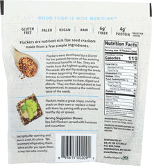 DOCTOR IN THE KITCHEN: Flackers Flax Seed Crackers Sea Salt, 5 oz