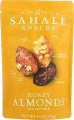 SAHALE SNACKS: Almonds With Cranberries Honey + Sea Salt, 4 Oz