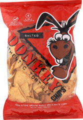 DONKEY CHIP: All Natural Authentic Tortilla Chips Salted, 14 oz