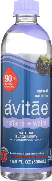 AVITAE: Water Caffeinated Blackberry, 16.9 fo