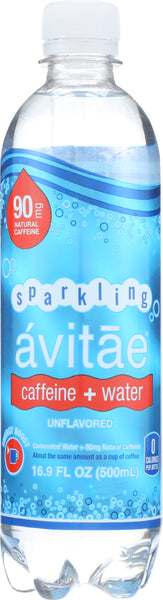 AVITAE: Water Sparkling Caffeinated Unflavored, 16.9 fo