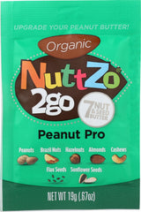 NUTTZO: Organic Butter Peanut Pro 2Go, .67 oz