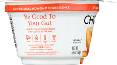CHOBANI: Non-Fat Greek Yogurt Peach on the Bottom, 5.3 oz