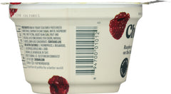 CHOBANI: Non-Fat Greek Yogurt Raspberry on the Bottom, 5.3 oz