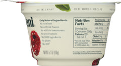 CHOBANI: Non-Fat Greek Yogurt Raspberry on the Bottom, 5.3 oz