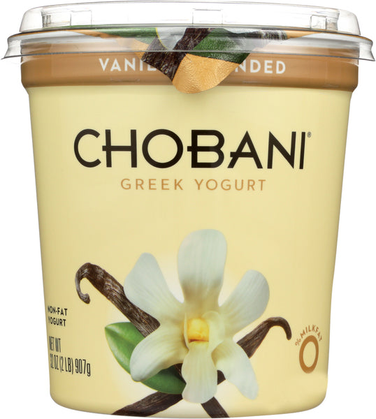 CHOBANI: Non-Fat Greek Yogurt Vanilla Blended, 32 oz