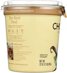 CHOBANI: Non-Fat Greek Yogurt Vanilla Blended, 32 oz