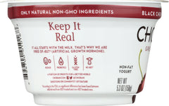 CHOBANI: Non-Fat Greek Yogurt Black Cherry on the Bottom, 5.3 oz