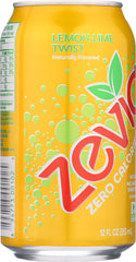 ZEVIA: Zero Calorie Soda Lemon Lime Twist 6-12 fl oz, 72 fl oz